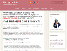 Tablet Screenshot of einzigste.info